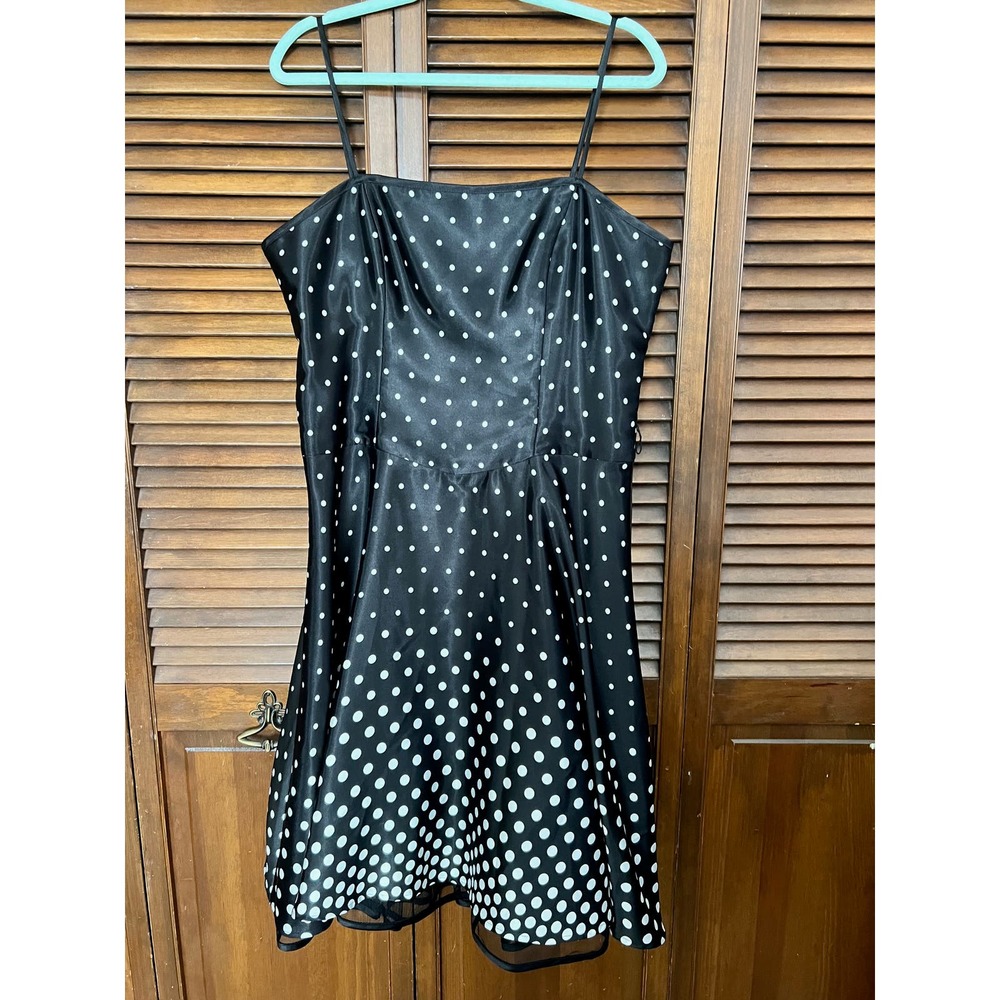 Dressbarn Vintage style fit and flare polkadot dress (Size 14)